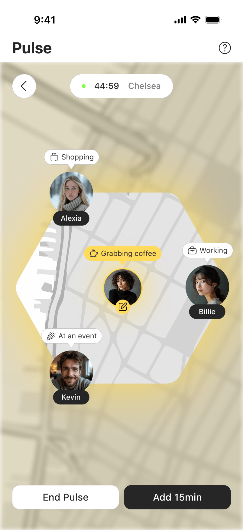 Premium live map with session extension